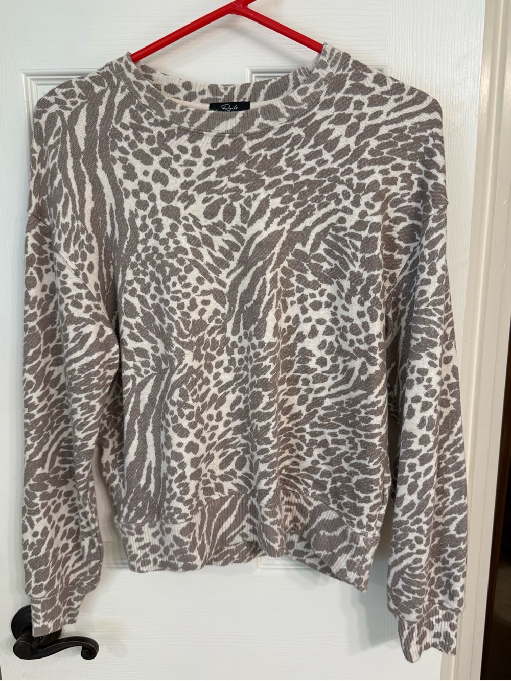 cheetah print sweater